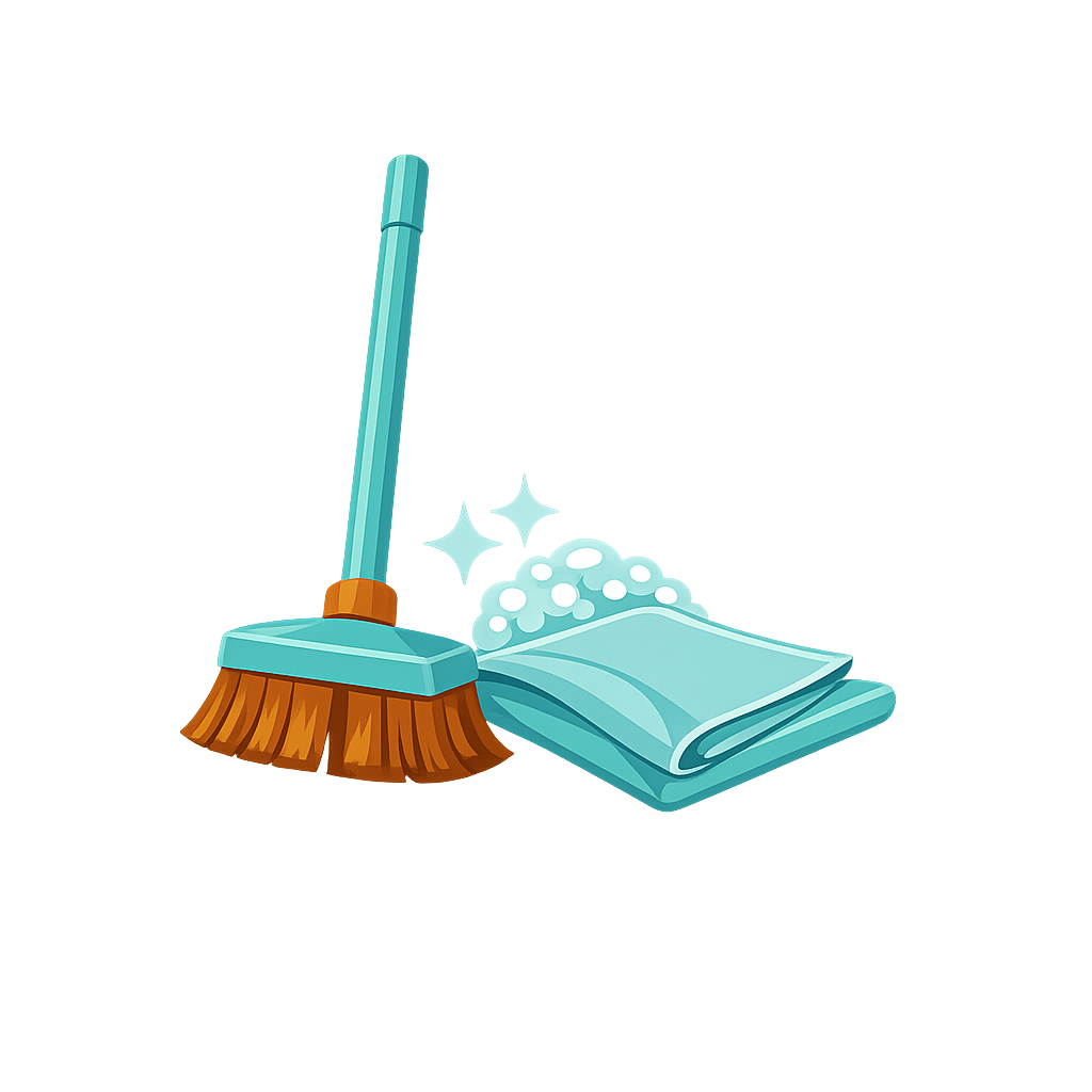 yer temizliği için b